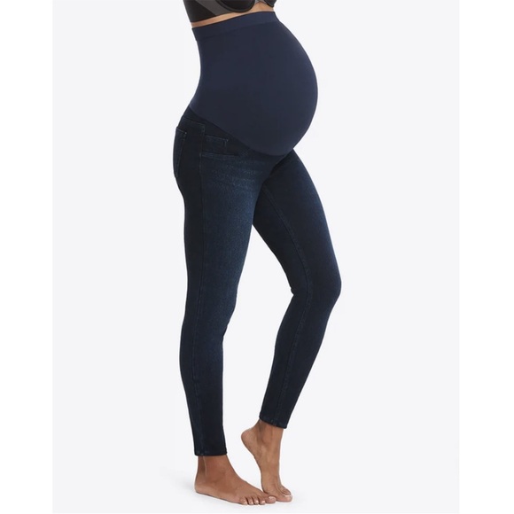 SPANX Pants - Spanx maternity Mama ankle jeanish leggings casual blue size XS